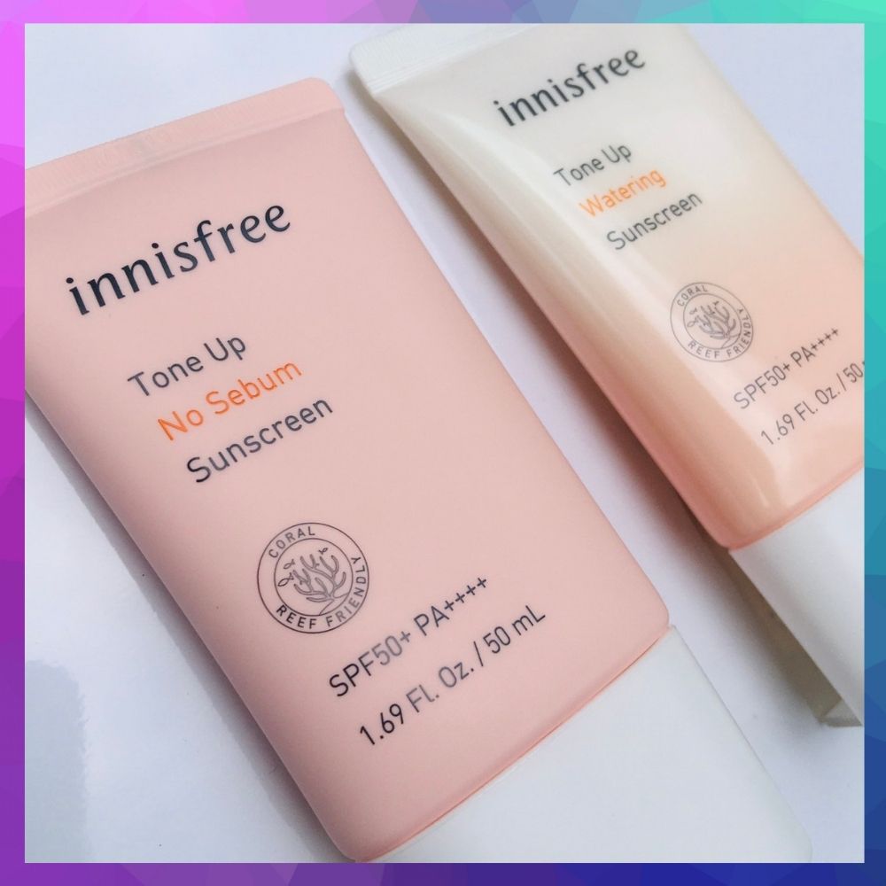 Kem Chống Nắng Innisfree Tone Up No Sebum - Watering Suncream Nâng Tông Spf50+Pa++++ 50Ml Hàn Quốc