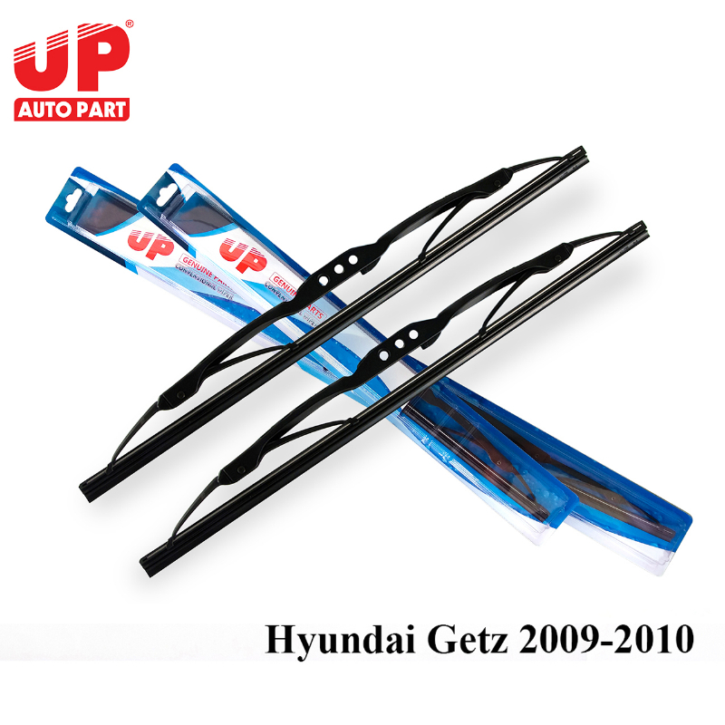 Bộ 2 cần gạt mưa ô tô Hyundai Getz 2009-2010 xương cứng UP Genuine