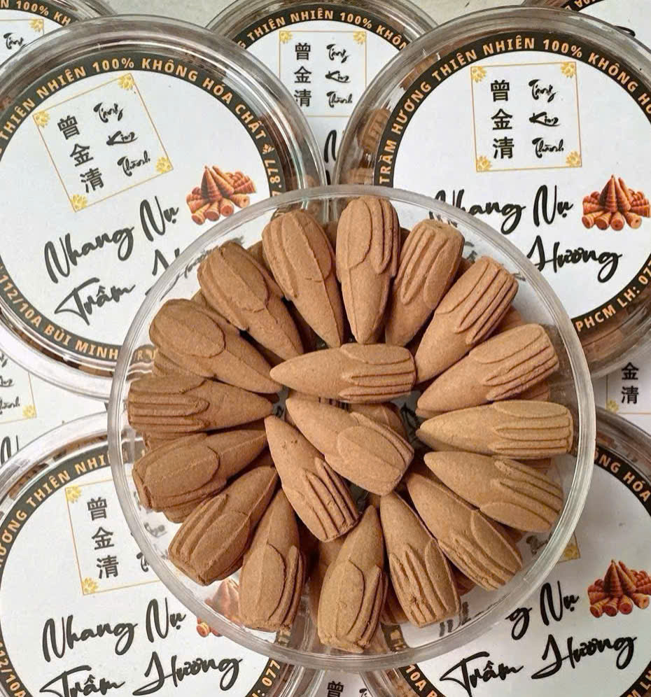 Nhang nụ trầm hương cao cấp xông nhà phong thủy có khói ngược nhang sạch thơm nhẹ dịu