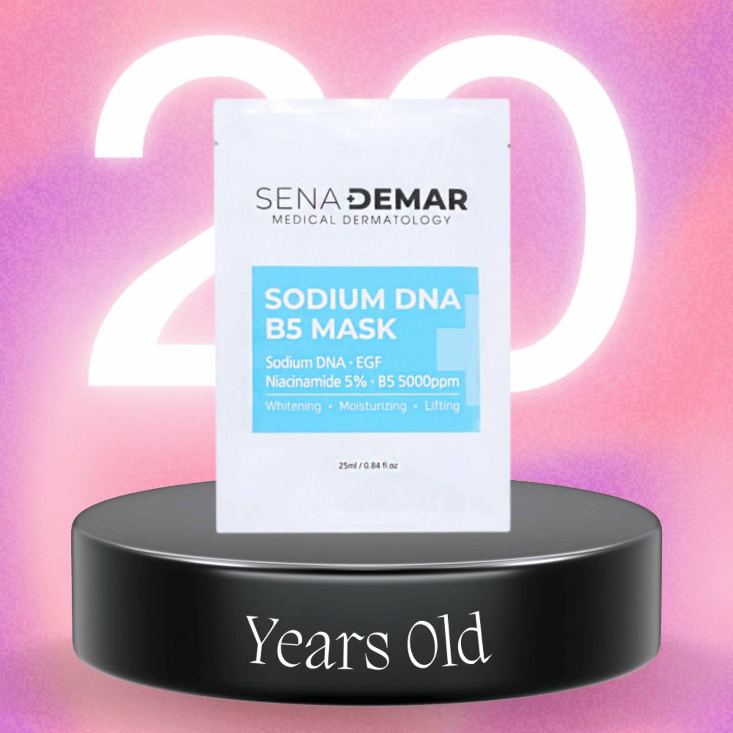 Mặt Nạ Phục Hồi Sena Demar Sodium DNA B5 Mask - Tách Lẻ 1 Miêng
