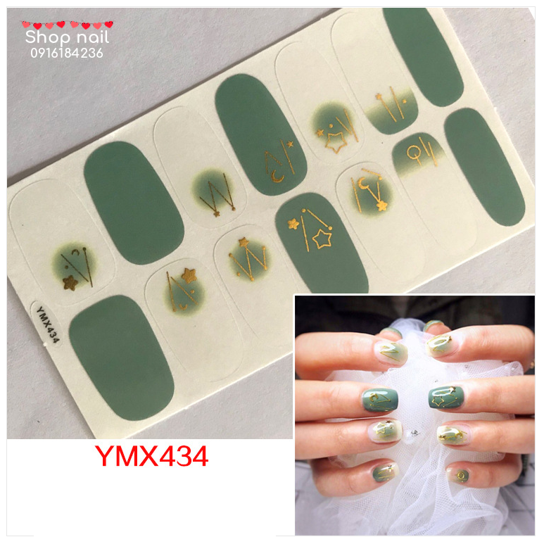 Dán Móng Tay Giả Trang Trí Móng Nails Wraps 3D Rẻ Đẹp Móng Tay Móng Chân Hàn Quốc Mẫu 2020