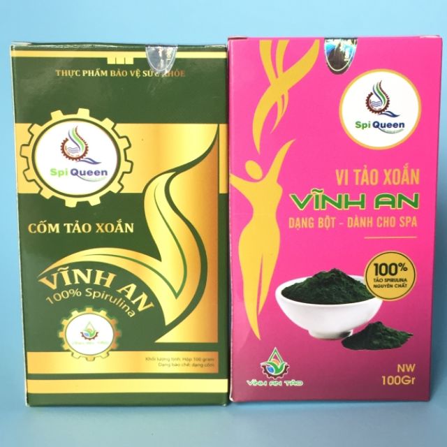 [Hcm]Tảo Cốm - Vi Tảo Vĩnh An Dùng Trong Spa Cấy Tảo Lọ 100Gr