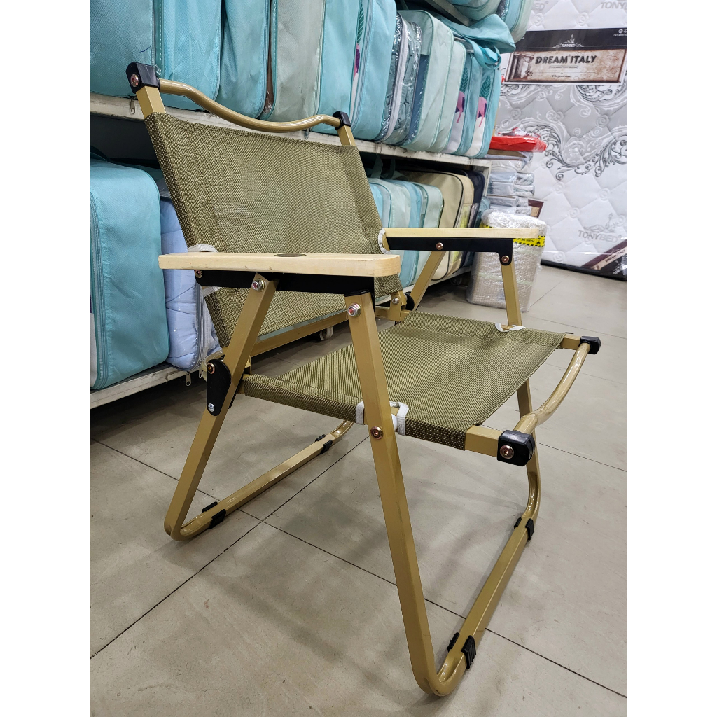💥MẪU ĐỘC QUYỀN💥 Ghế xếp tựa lưng tay gỗ ghế cà phê mini câu cá ghế camping du lịch dã ngoại _CHỤP TẠ