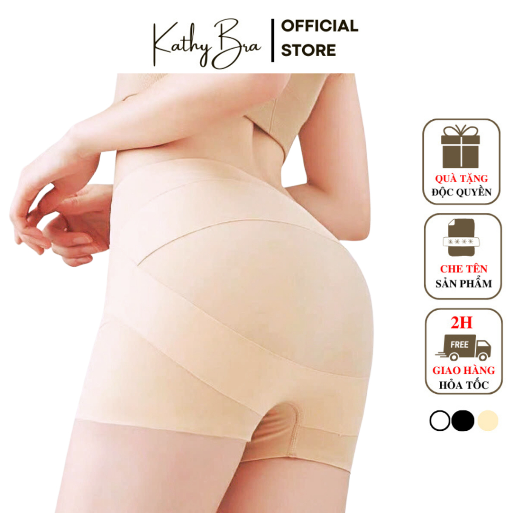 Q58 [LOẠI 1]Quần Gen Bụng Mặc Váy Nâng Mông KATHY BRA Chất Su Đúc Siu Mát Đáy Kháng Khuẩn Định Hình Mông Cao Eo Thon Gọn