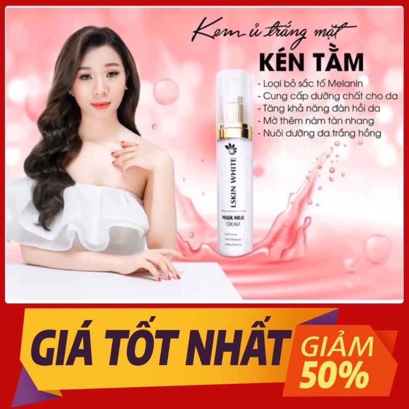 Ử trắng kén tằm(GIÁ HỦY DIỆT)Ử trắng mặtbật tone ngay từ lần dàu tiên sd.dưỡng da -chống năng