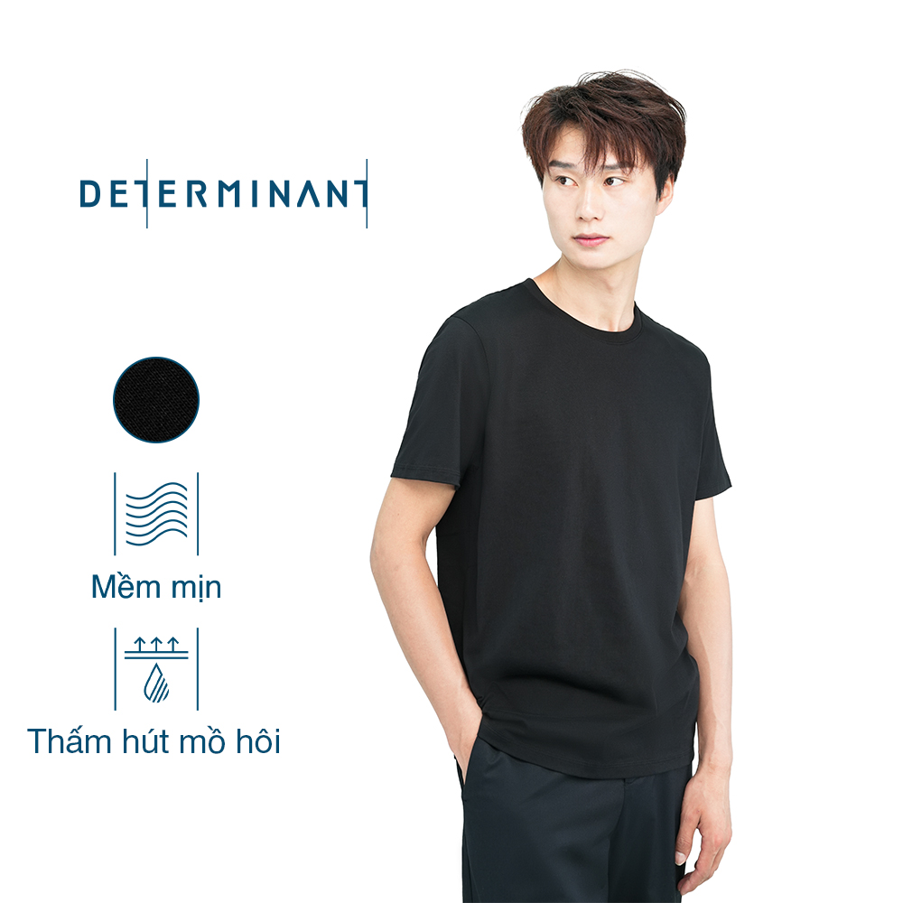 Áo Thun Nam DETERMINANT Cotton Thấm Hút Tốt Mềm Mại - T06 - Màu Xanh Olive