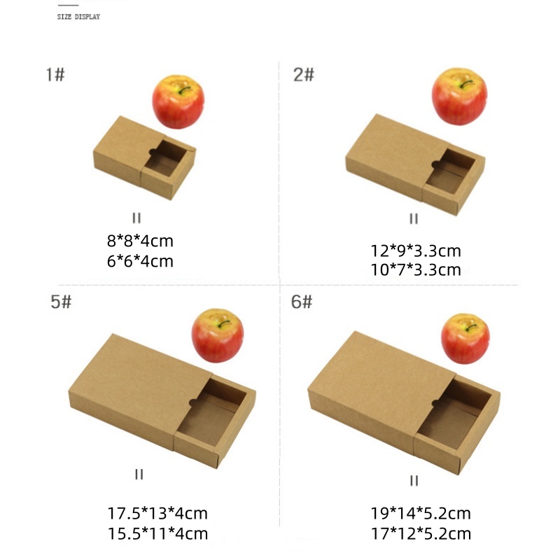 1 Hộp quà giấy kraft dạng nắp kéo kiểu bao diêm đồ đa năng chất lượng đựng quà sinh nhật tốt nghiệp-HAUSE