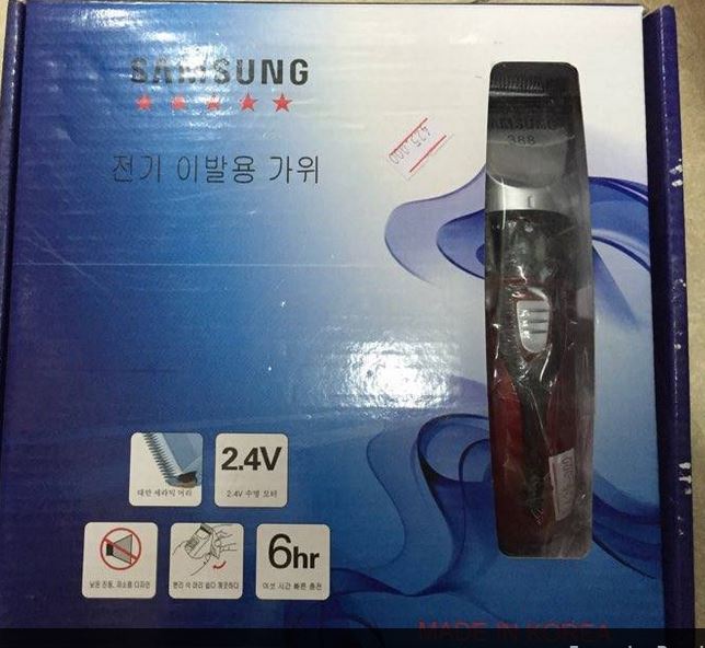 Tông Đơ Cắt Tóc Gia Đình Trẻ Em Người Lớn Samsung 388 Bền Bỉ Tiện Lợi 2 Pin