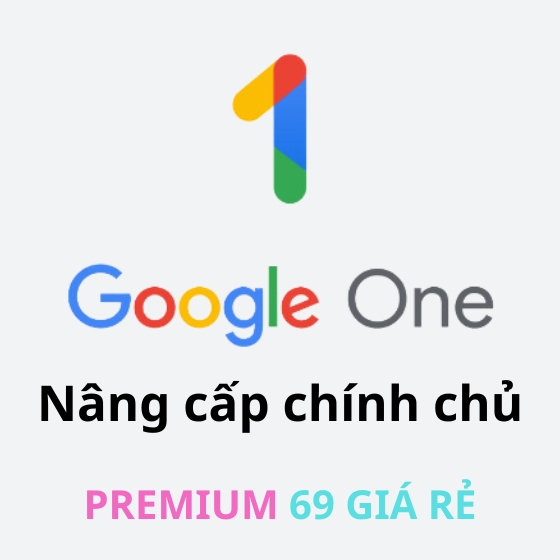 Nâng cấp Google Drive (Google One) 12 Tháng chính chủ thêm tối đa 4 thành viên
