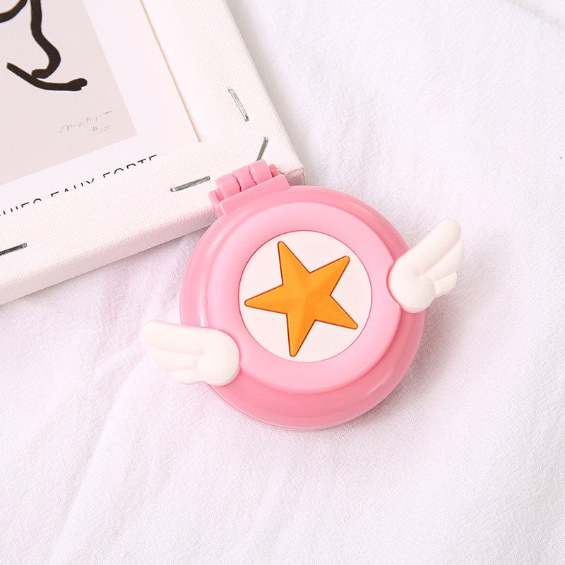 Bộ gương lược gấp mini cầm tay phong cách Hàn Quốc