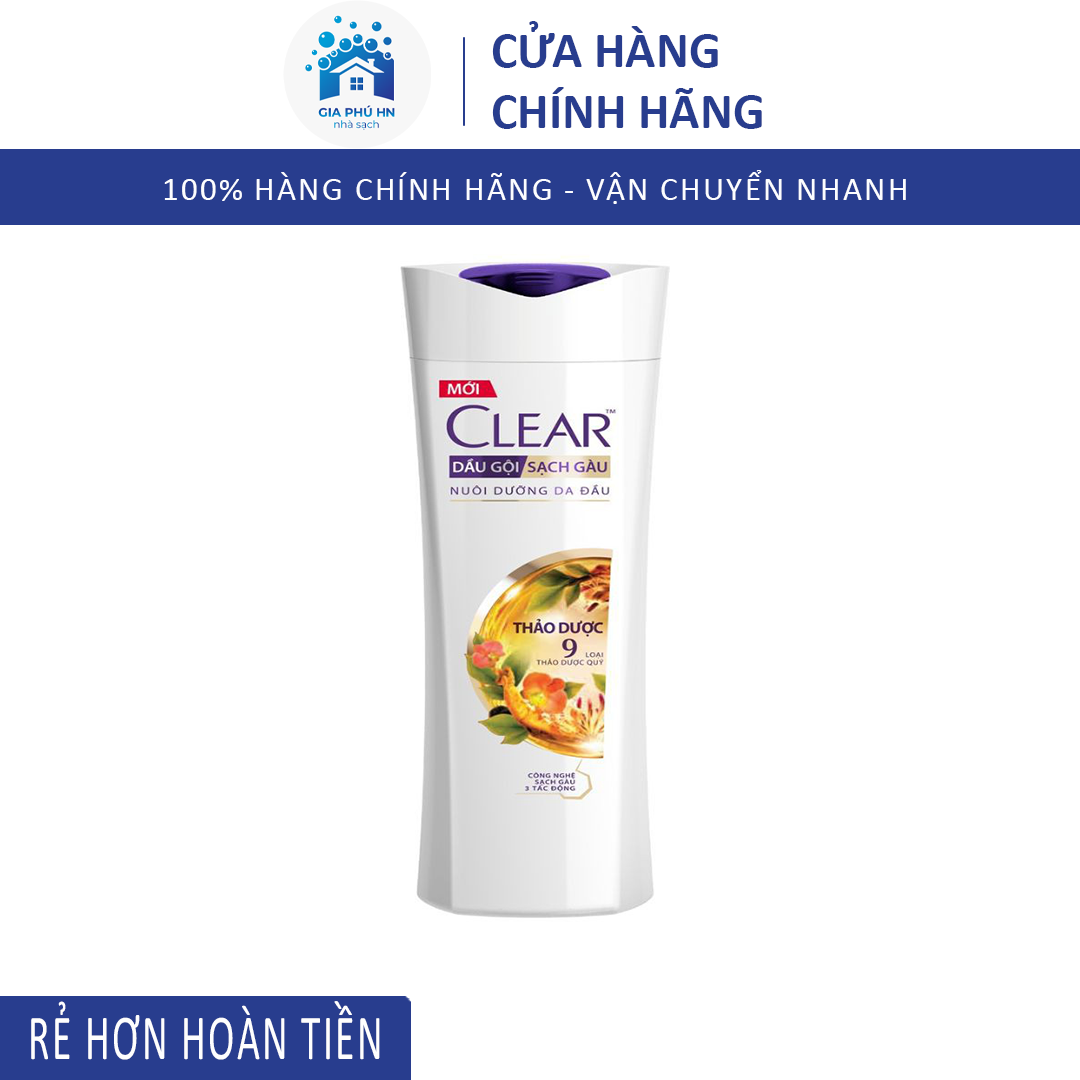 Dầu Gội Clear Chai 140g Dầu Gội Thảo Dược Clear Ngăn Ngừa Dụng Tóc Không Gàu Không Ngứa Loại mới ( 137ml )