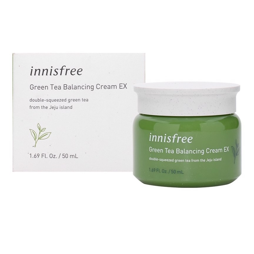 Kem Dưỡng Ẩm Cho Da Dầu Innisfree Green Tea Balancing Cream Ex 50Ml (Hsd: 04 - 2022)