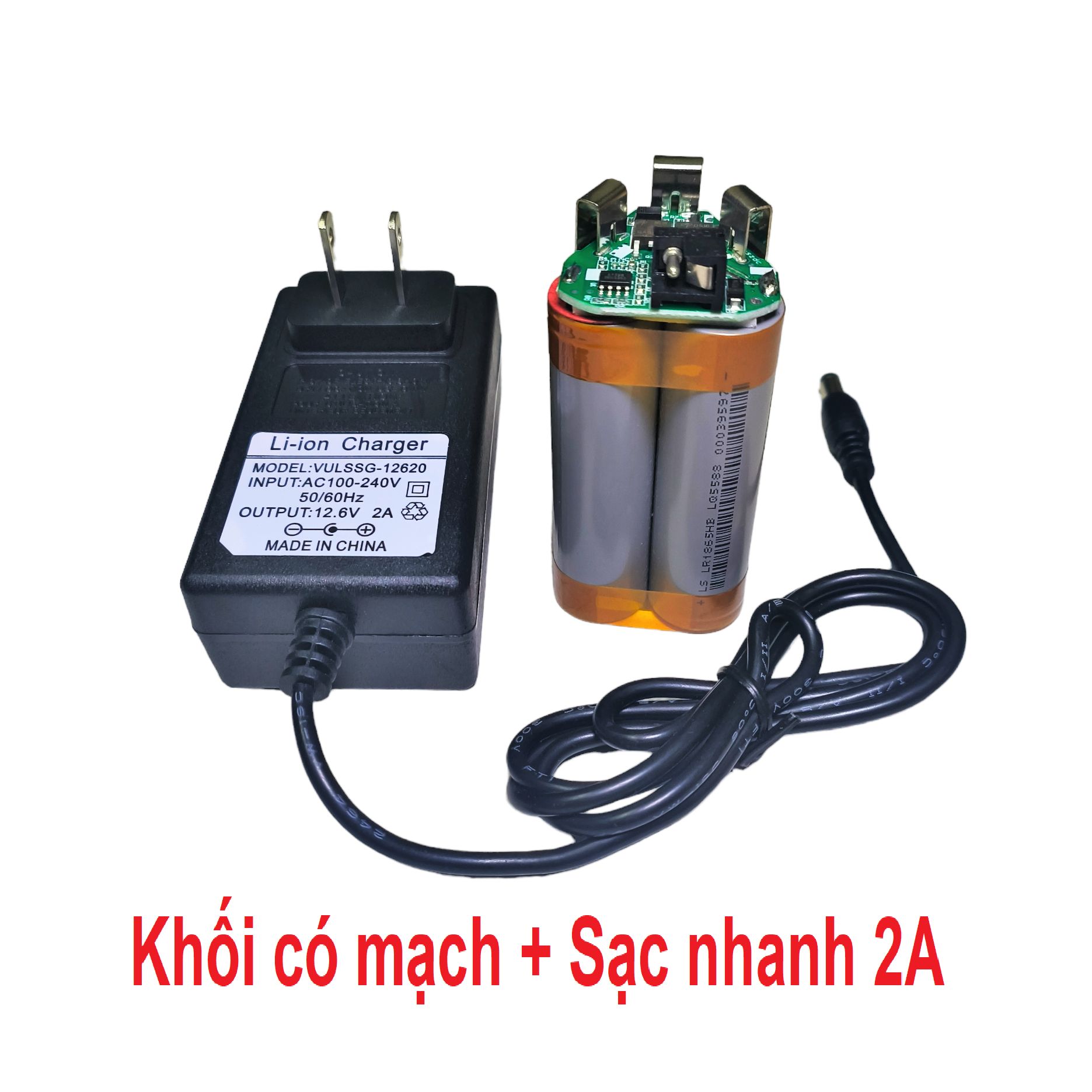 Khối pin Tam giác 3S 12.6V 2600mah - xả cao 20a. Dùng thay pin máy khoan, pin bắt vít 12v makita, hi