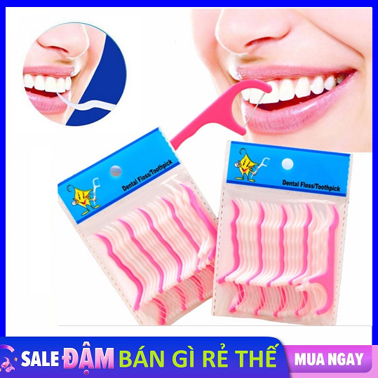 [HCM]Combo 25 Tăm Chỉ Nha Khoa Siêu Mỏng Hỗ Trợ Xỉa Răng (Không làm tụt lợi)