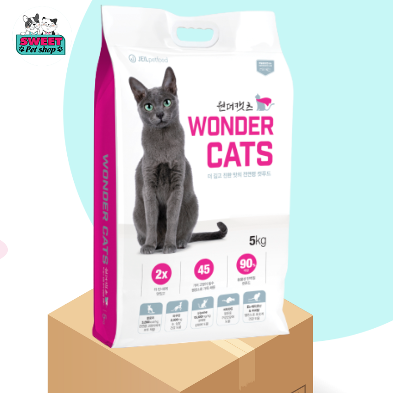(1 TẶNG 1) WONDER CATS - Thức ăn hạt khô cho mèo mọi lứa tuổi (Số lượng có hạn)