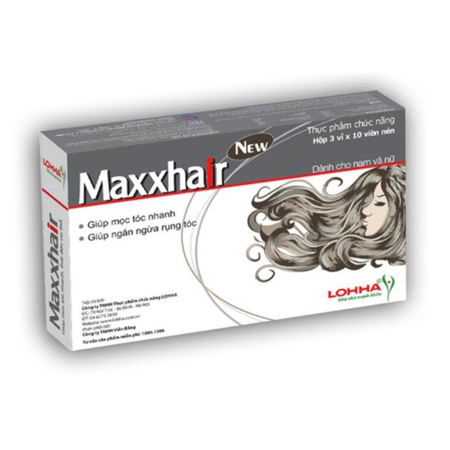 (Mua 6 Tặng 1 Cào Mã)Maxx Hair New - Giúp Mọc Tócngăn Ngừa Rụng Tóc