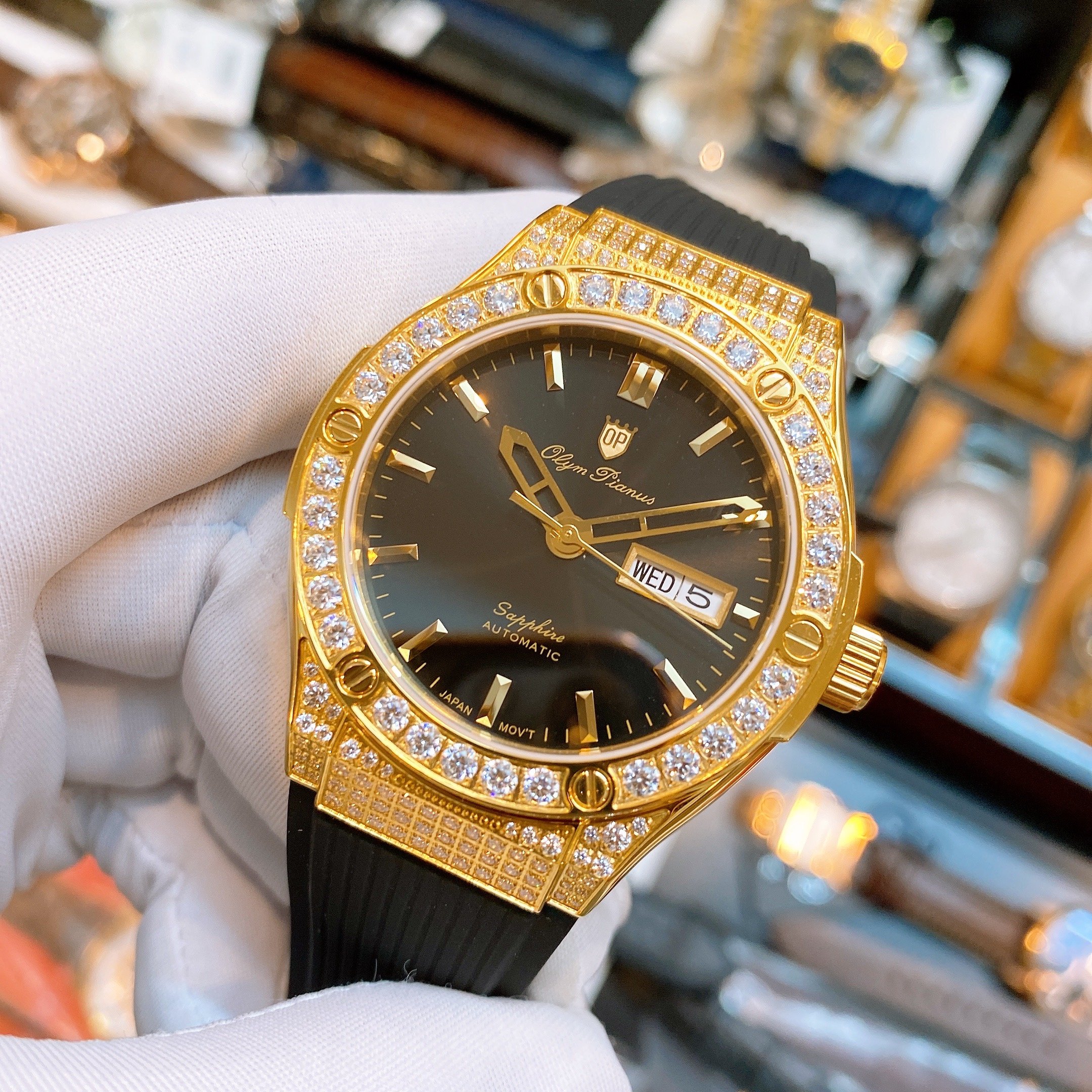 Đồng hồ nam Olym Pianus OP990-45 - SIÊU PHẨM ĐỒNG HỒ OP TIỂU HUBLOT 💯