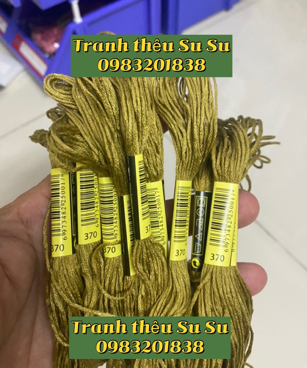 Chỉ cotton thêu tranh chữ thập mã DMC các mã từ 300 đến 372 (giá 1 tép)