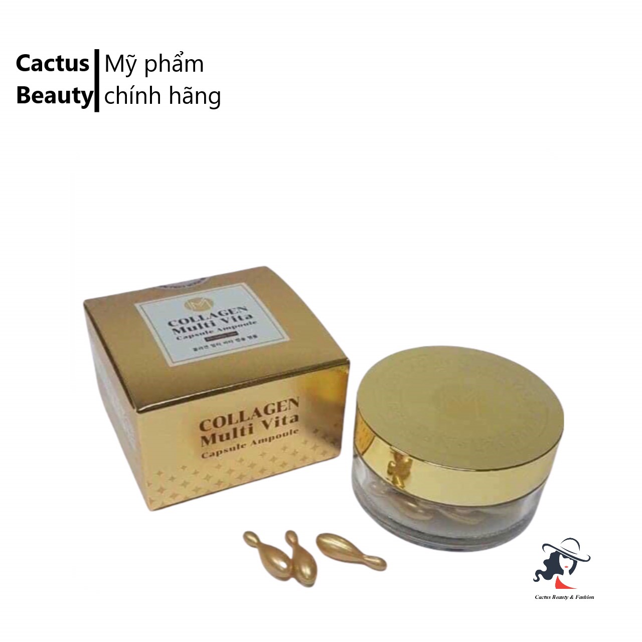 [Hcm]Tinh Chất Dưỡng Da Serum Collagen Tươi Jm Collagen Multi Vita Capsule Ampoule Whitening 38 Days