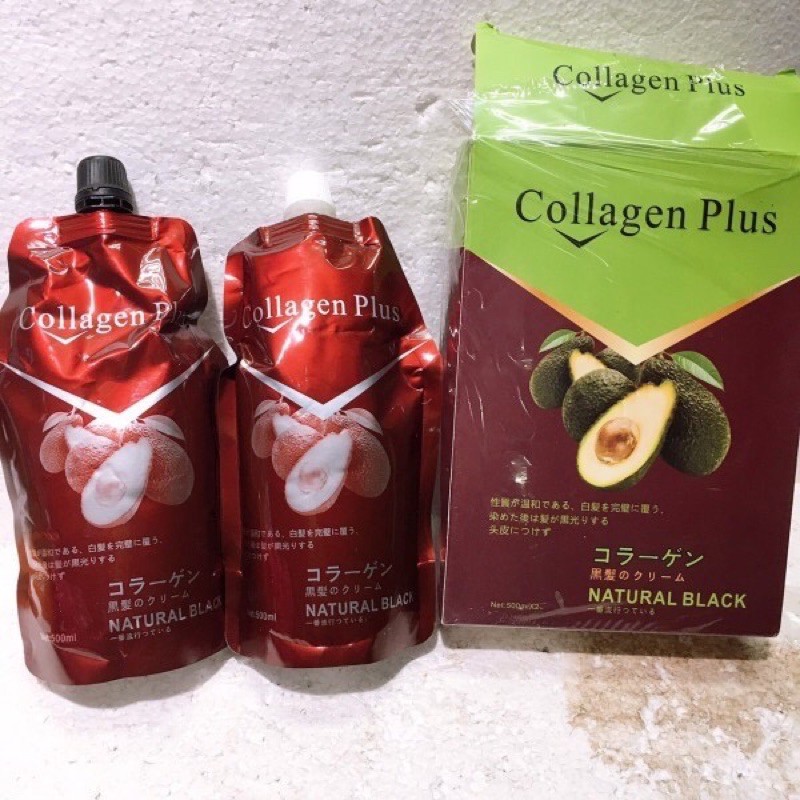 [Ch Siêu Rẻ] Nhuộm Đen Collagen Tinh Chất Bơ Chuyên Gia Phủ Tóc Bạc Đến 99%