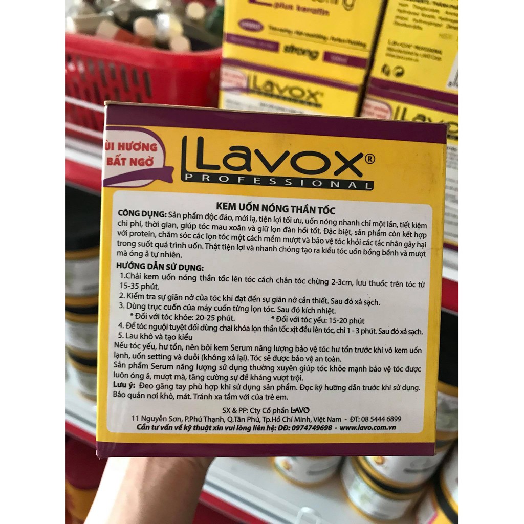 Kem Uốn Nóng Thần Tốc Lavox 500Ml