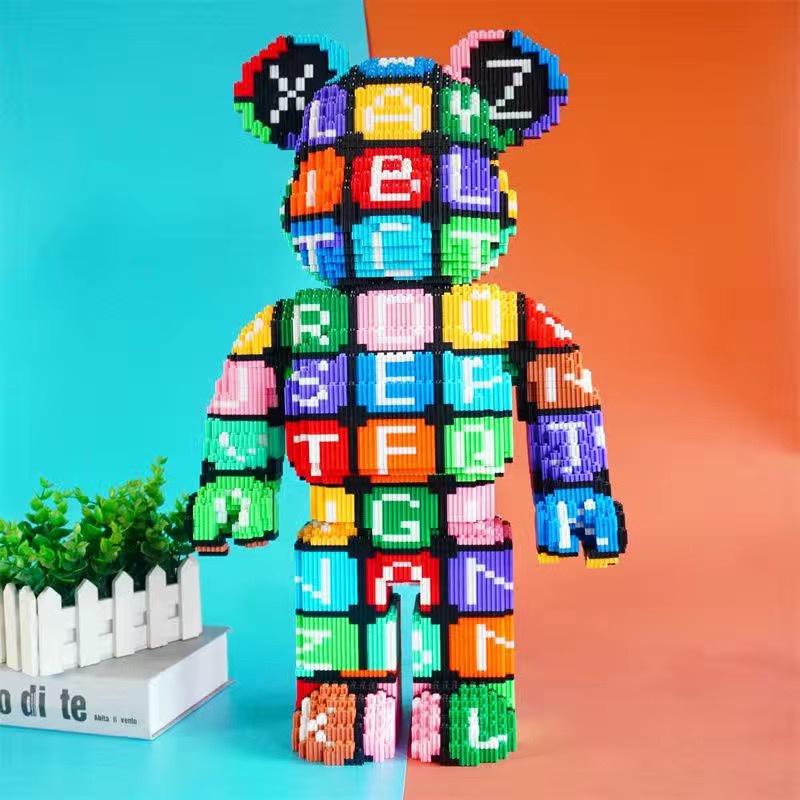 [HOÀN TIỀN  6%]Gấu BearBrick 55cm đồ chơi xếp hình lắp ráp - mô hình siêu to trang trí decor - trưng