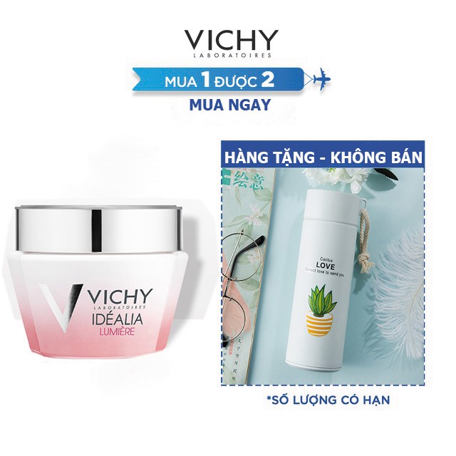 Kem Dưỡng Da Trắng Hồng Căng Mọng Ban Ngày Vichy Ideal Lumiere Day Cream 50Ml