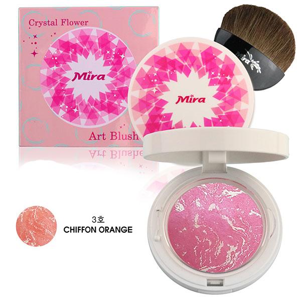 Phấn Má Hồng Mira Crystal Flower Art Blusher Hàn Quốc 10G No.1 Jelly Pink