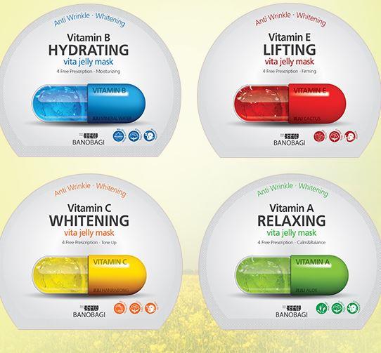 Mặt nạ giấy Banobagi Vita Genic Jelly Mask lẻ 1 miếng (Lifting Whitening Relaxing Hydrating Moisture)