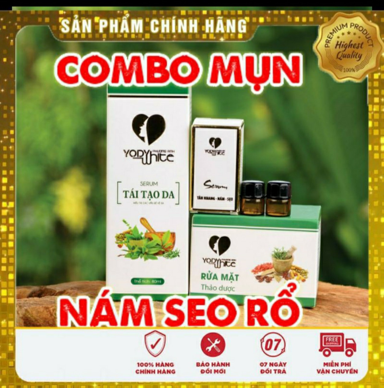 [Hcm]Combo Chấm Nám (1 Hủ) + Tái Tạo Xóa Tàn Nhang Sẹo Rổ Mụn (Hàng Chính Hãng)