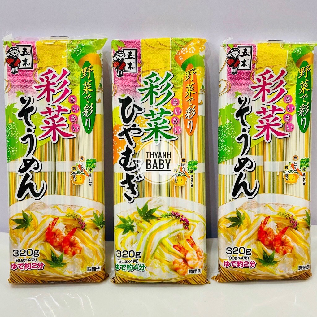 Mỳ Somen Ngũ Sắc Vị Rau Củ 320g Cho Bé (Date 2026)