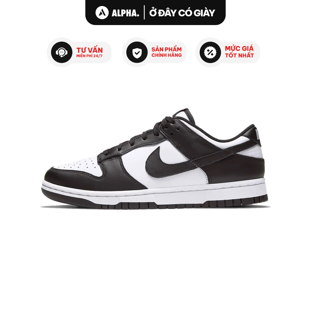 Giày Dunk Retro - Phối màu trắng đen Panda thời thượng - Thiết kế hiện đại phong cách táo bạo