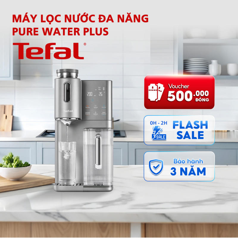 Máy lọc nước để bàn đa năng Tefal Pure Water Plus BR653