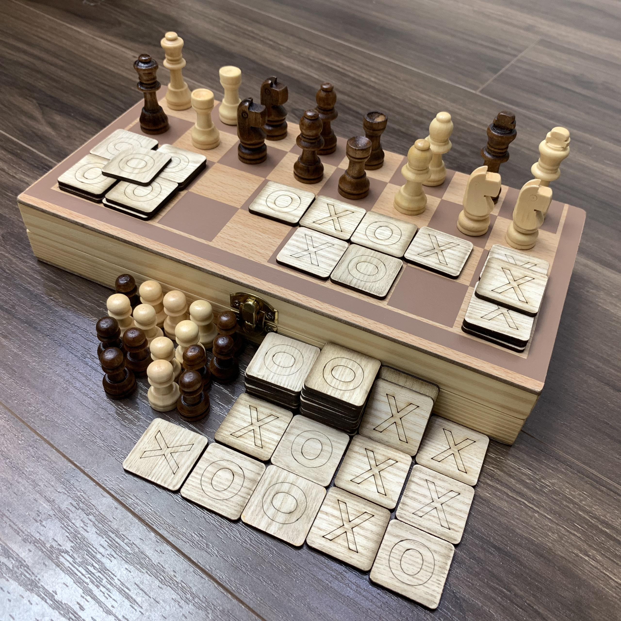 Đồ Chơi Board Game Cờ Caro Bộ Cờ Vua Bằng Gỗ Kết Hợp Cờ Caro Cổ Điển Game SuDoKu Kết Hợp Cờ Caro -Giải Trí Tại Nhà Siêu Vui Nhộn