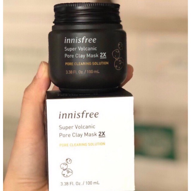 Mặt nạ đất sét innisfree super volcanic pore clay mask 2x hàn quốc cam kết hàng đúng mô tả chất lượng đảm bảo an toàn đến sức khỏe người sử dụng