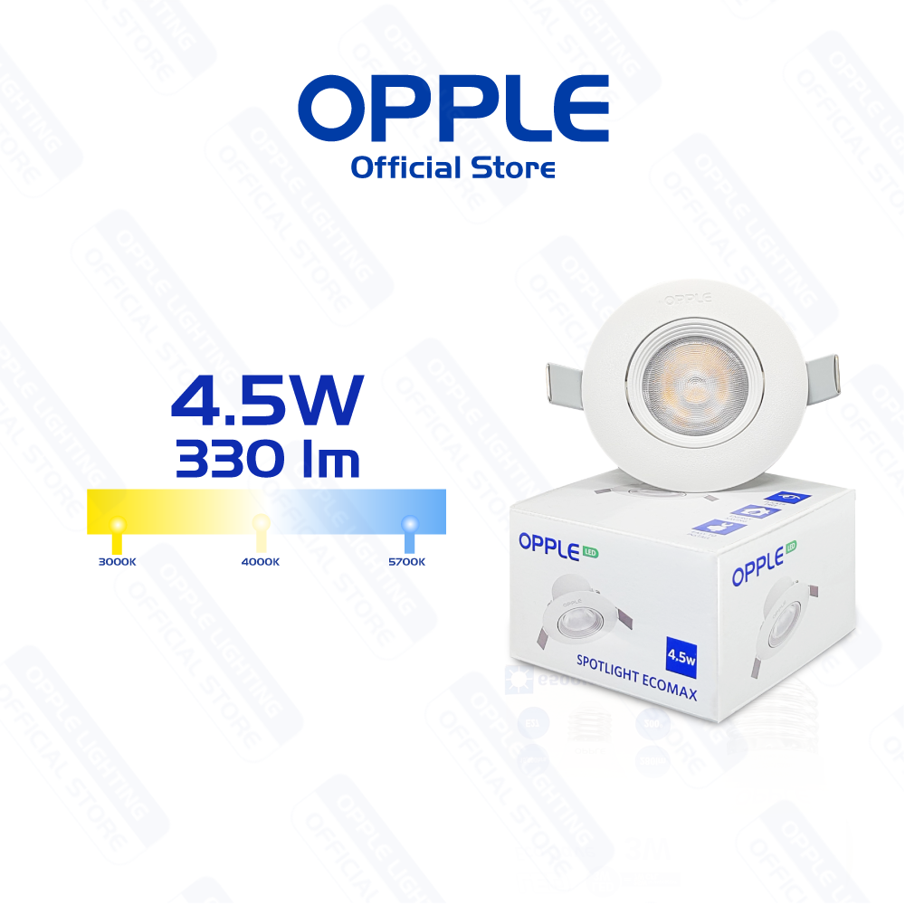 Bộ Đèn OPPLE LED Chiếu Điểm Âm Trần HS - Tia Sáng Sắc Nét Tiết Kiệm Năng Lượng