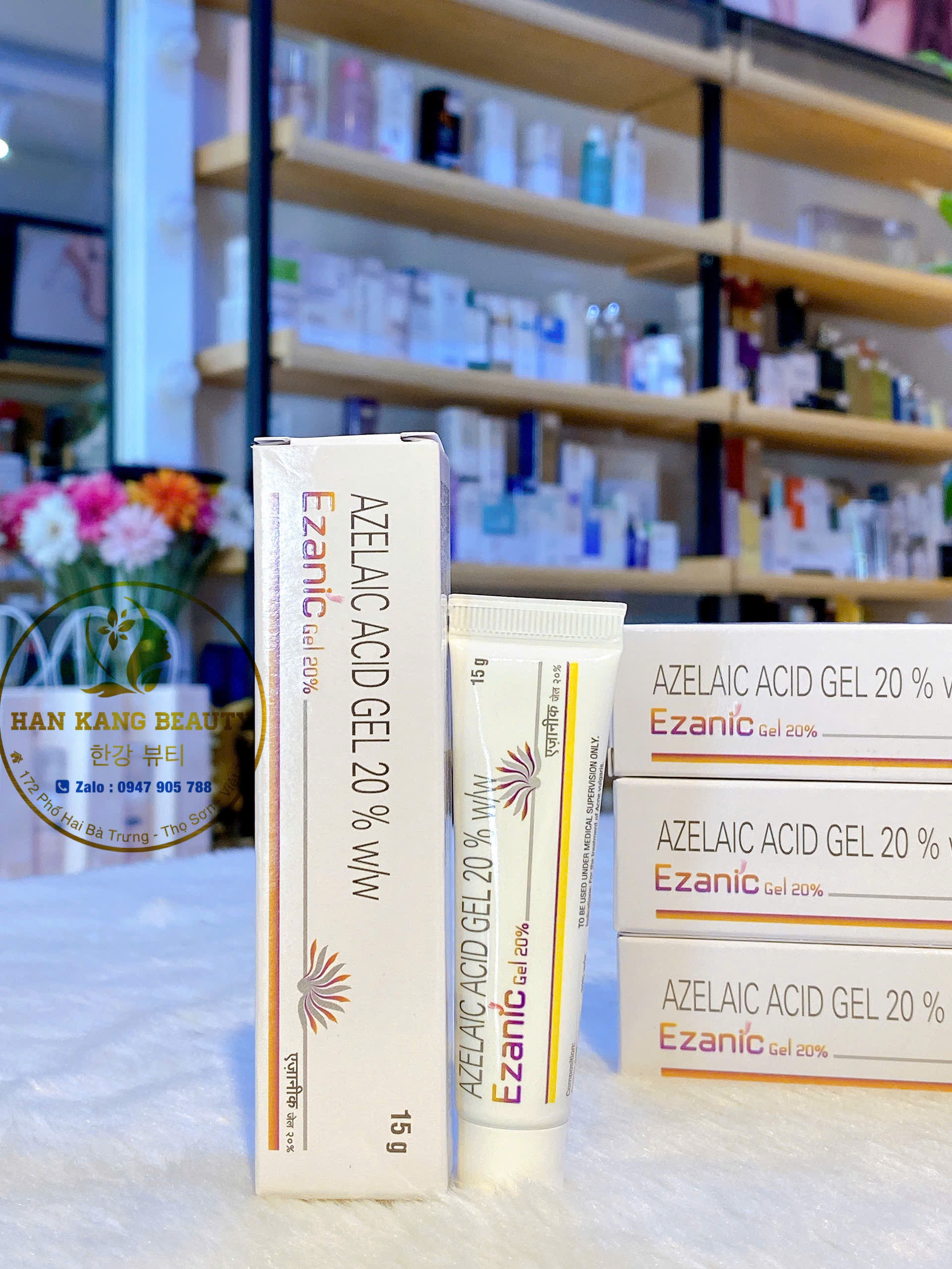 Gel Mờ Thâm Nám Giảm Mụn làm trắng da Ezanic Gel 20% Azelaic Acid