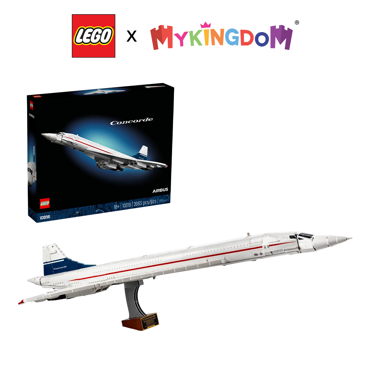 Đồ Chơi Lắp Ráp Máy Bay Siêu Thanh Concorde LEGO ADULTS 10318 (2083 chi tiết)