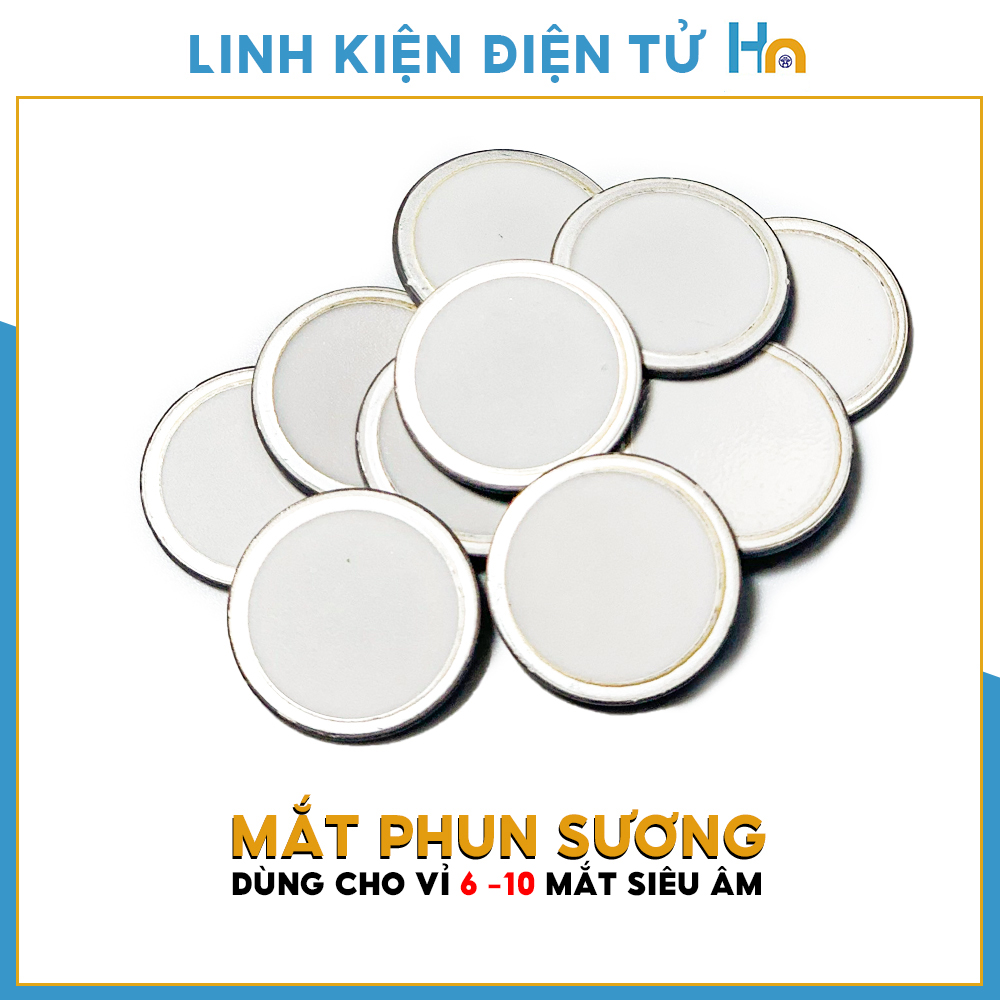 Mắt phun sương mắt thạch anh dùng thay thế cho vỉ phun sương siêu âm 6 mắt vỉ 10 mắt kích thước 20mm