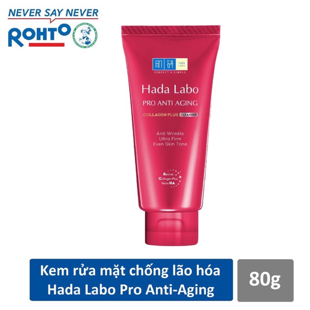 Kem Rửa Mặt Chống Lão Hoá Hadalabo Pro Anti Aging 80G Cam Kết Hàng Đúng Mô Tả Chất Lượng Đảm Bảo An Toàn Đến Sức Khỏe Người Sử Dụng