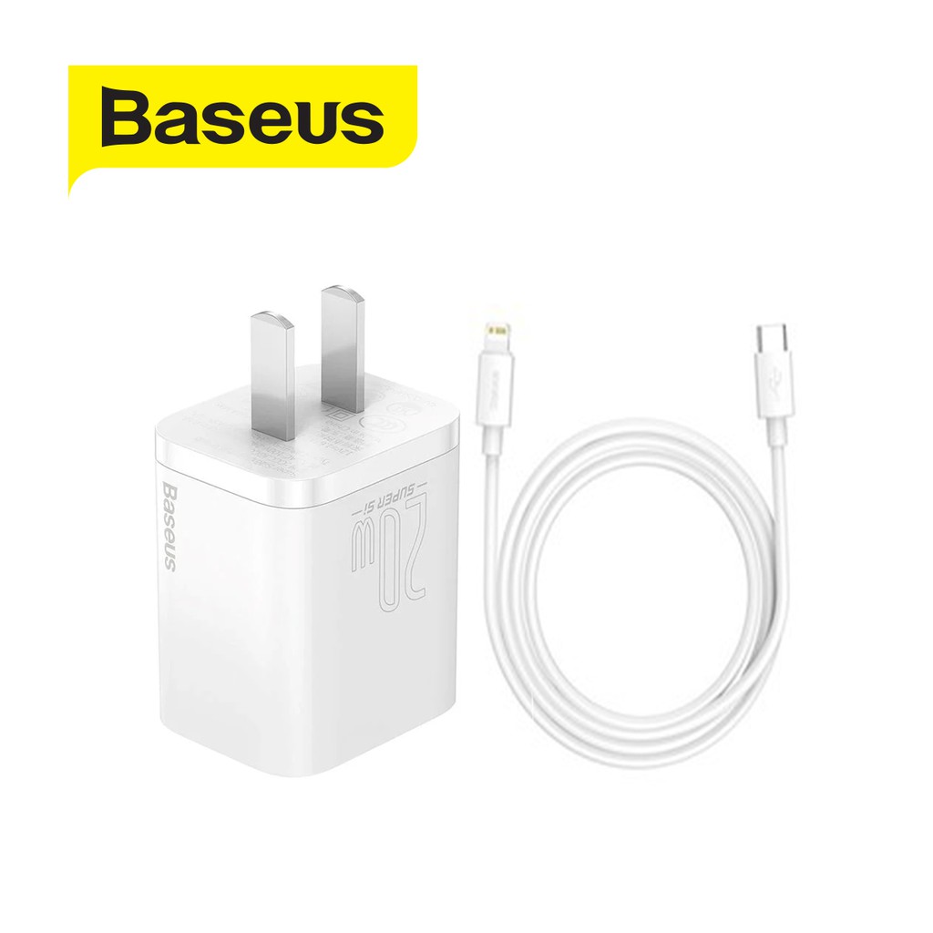 Bộ sạc nhanh Type c Baseus Super Si Quick Charger 20W TZCCSUP- Hàng chính hãng