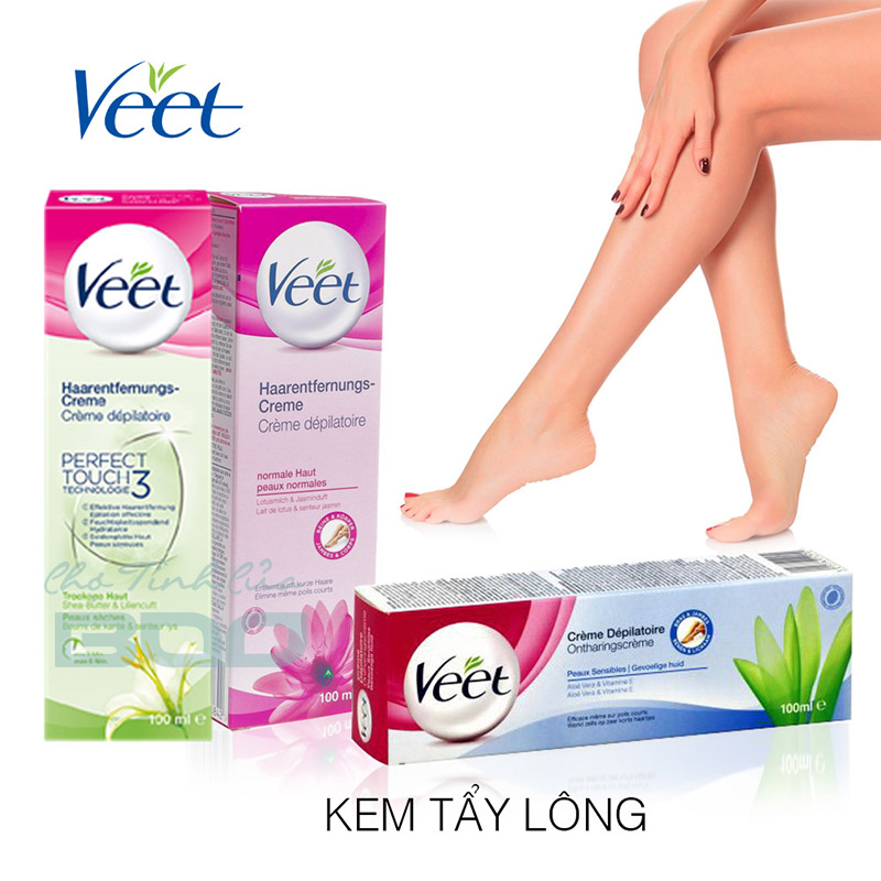 [HCM]Kem Tẩy Lông Veet Silk Fresh 100ml Dành Cho Mọi Loại Da