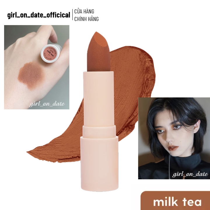 [Hcm]Son Thỏi Sunnies Face Fluffmatte In Milktea