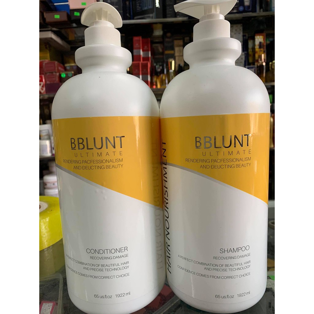 Cặp Dầu Gội Xả Bblunt Cao Cấp Mềm Mượt 2000Ml X2