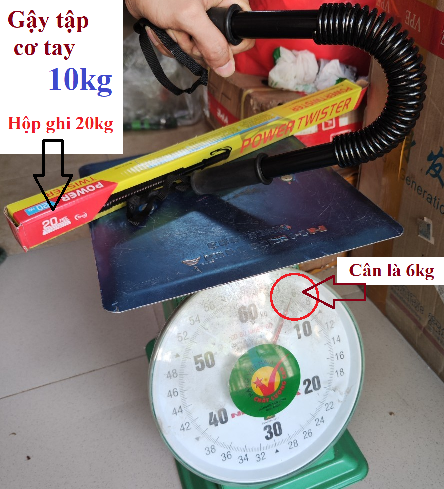 Gậy Bẻ Tập Cơ Tay Gậy Lò Xo Lực 20kg25kg30Kg40kg50kg60kg