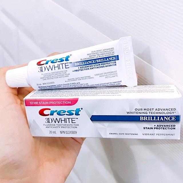 [Hcm]Kem Đánh Răng Siêu Trắng Crest 3D White Brilliance 20Ml Mỹ(Sản Phẩm Hot) - Có Hộp Fullbox