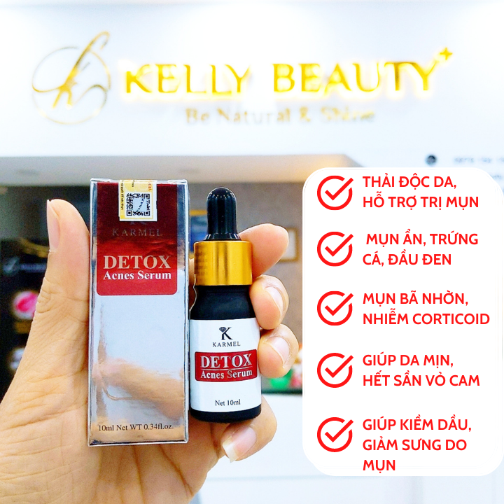 Serum Cho Da Mụn Kamel – Hỗ Trợ Da Mụn Trứng Cá Mụn Ẩn Đầu Đen️ Thải Độc Da Giải Quyết Mụn Do Corticoid Kiềm Dầu Tốt Giảm Bài Tiết Bã Nhờn