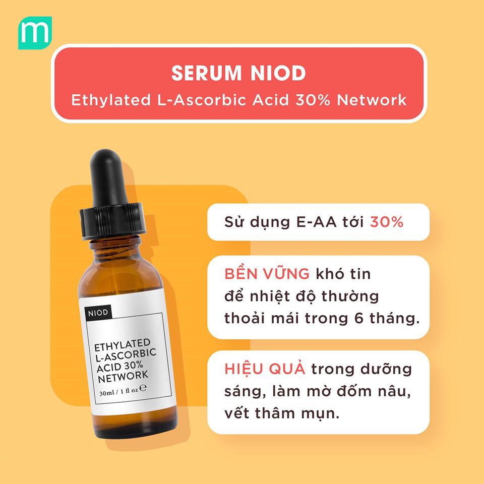 [Hcm]Serum Vitamin C 30% E - Aa Niod Ethylated L - Ascorbic Acid 30% Network 30Ml - 5887 Cam Kết Hàng Đúng Mô Tả Chất Lượng Đảm Bảo An Toàn Đến Sức Khỏe Người Sử Dụng