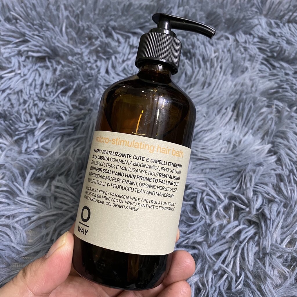 [Hcm]Oway - Dầu Gội Chống Rụng Tóc Micro - Stimulating Hair Bath 240Ml