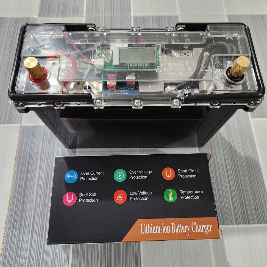 bình ắc quy pin 12v 45ah mạch 250a chuyên kích cá lưu chữ